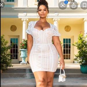 pretty little thing x ashley graham mini dress